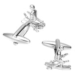 Skier Cufflinks for Men High Gemelos Abotoadura Jewelry