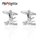Skier Cufflinks for Men High Gemelos Abotoadura Jewelry