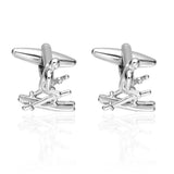 Skier Cufflinks for Men High Gemelos Abotoadura Jewelry