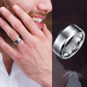 8MM Tungsten Carbide Men's Wedding Band Ring