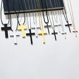 Classic Jesus Cross Necklace Pendant Stainless Steel Prayer Crucifix