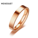 4mm Stainless Steel Wedding Bands Engagement Rings Men Women