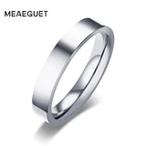 4mm Stainless Steel Wedding Bands Engagement Rings Men Women