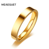 4mm Stainless Steel Wedding Bands Engagement Rings Men Women