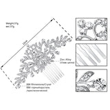 Mecresh Leaf Crystal Bridal Hair Combs