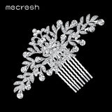 Mecresh Leaf Crystal Bridal Hair Combs