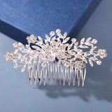 Mecresh Silver Rhinestone Bridal Hair Comb - Wedding Accessorie