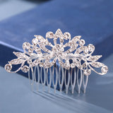 Mecresh Silver Rhinestone Bridal Hair Comb - Wedding Accessorie