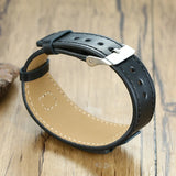 Engraved Leather Medical Alert Bracelet DIABETIC EPILEPSY SOS