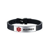 Diabetes Medical Alert ID Bracelet Adjustable Wristband for Men Women