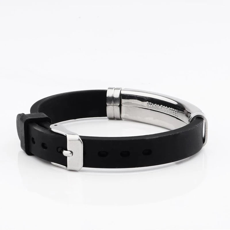 Diabetes Medical Alert ID Bracelet Adjustable Wristband for Men Women