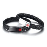 Engravable DIABETES ALLERGY SOS Medical Bracelet