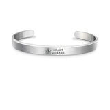 Medical Bracelet Stainless Steel Cuff - Diabetes / Pacemaker / Blood Thinner