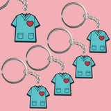 Medical Care Keychain Set PVC Key Rings Adult Car Keys Gift