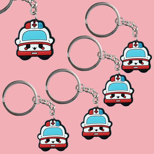 Medical Care Keychain Set PVC Key Rings Adult Car Keys Gift