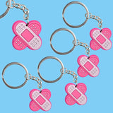 Medical Care Keychain Set PVC Key Rings Adult Car Keys Gift