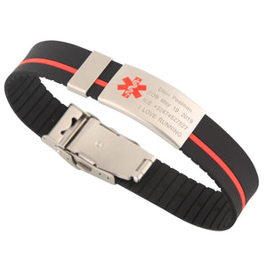 Child Kids ID Safety Bracelet Anti Lost Personalized Engraved Wristband