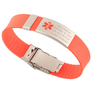 Child Kids ID Safety Bracelet Anti Lost Personalized Engraved Wristband