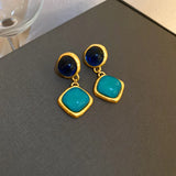 Medieval Pearl Flower Love Earrings Retro Light Small Earrings for Girls