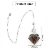 Meditation Jewellr Pendant Crushed Stone Charm for Reiki Healing
