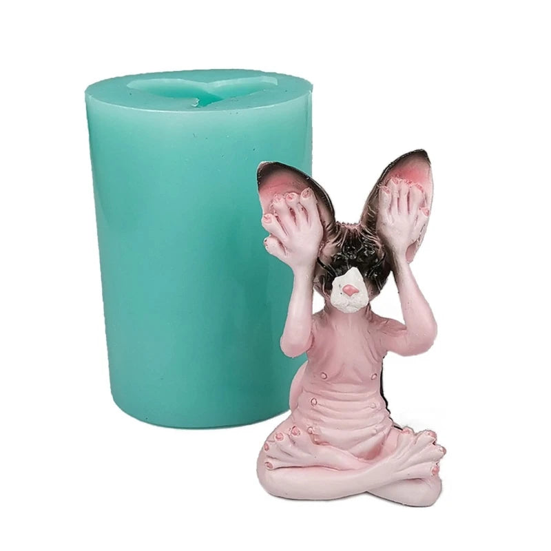 Silicone Meditation Shape Mold for Resin and Gypsum