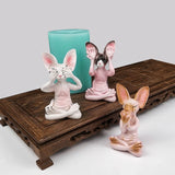 Silicone Meditation Shape Mold for Resin and Gypsum