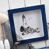 Mediterranean House Key Storage Holder Wall Mounted Wooden Box