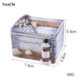 Mediterranean Style Jewelry Storage Box Wooden Desktop Classic Box