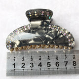 Medium Faux Shell Hair Claws Clips Crab Rhinestone Headband