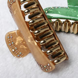 Medium Faux Shell Hair Claws Clips Crab Rhinestone Headband