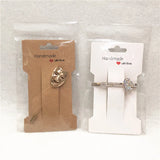 Medium Size Regular Hairpin Card With Love Red Heart Opp Bags Set