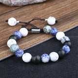 Natural Stone Universe Galaxy Yoga Solar System Bracelet