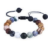 Natural Stone Universe Galaxy Yoga Solar System Bracelet