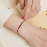 Hand Braided Koi Fish Lucky Bracelets Vintage Red Rope Charm Bracelet Anklet