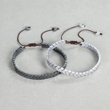 Meetvii Non-magnetic Gallstone Arrow Bracelets Women Men