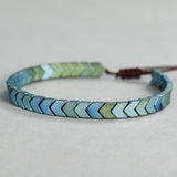 Meetvii Non-magnetic Gallstone Arrow Bracelets Women Men