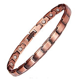 Bronze Neodymium Magnetic Stone Bangle Wrist Band Chain Bracelet