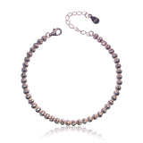 S925 Sterling Silver Heart Lucky Bangle Bracelet for Women
