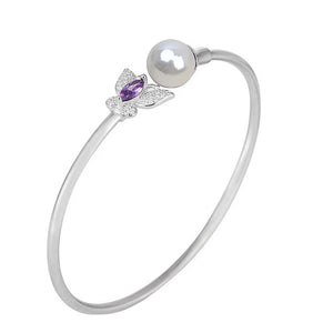 925 Sterling Silver Pearl Bracelet for Women Wedding Jewelry
