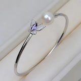 925 Sterling Silver Pearl Bracelet for Women Wedding Jewelry