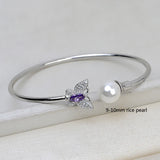 925 Sterling Silver Pearl Bracelet for Women Wedding Jewelry
