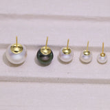 MeiBaPJ Freshwater Pearl Stud Earrings Wedding Jewelry Women