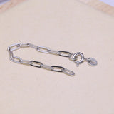 925 Silver Freshwater Pearl Chain Bracelet for Women Wedding Jewelry