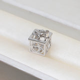 925 Silver Magic Make Wish Box Pendant Necklace With Pearl