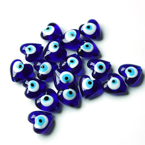 Meibeads 20mm Peach Heart Evil Eye Loose Beads DIY Jewelry Making