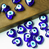 Meibeads 20mm Peach Heart Evil Eye Loose Beads DIY Jewelry Making