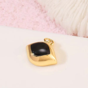 Meibeads Heart Pendant Evil Eye For DIY Necklace 2pcs