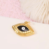 Meibeads Heart Pendant Evil Eye For DIY Necklace 2pcs
