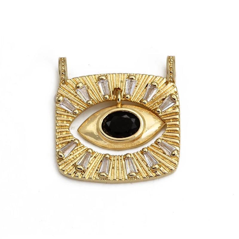 Meibeads Crystal Turkey Evil Eye Charm Pendant for DIY Jewelry