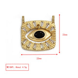 Meibeads Crystal Turkey Evil Eye Charm Pendant for DIY Jewelry